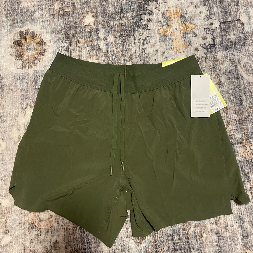 All in Motion Olive Green Men's Athletic Shorts